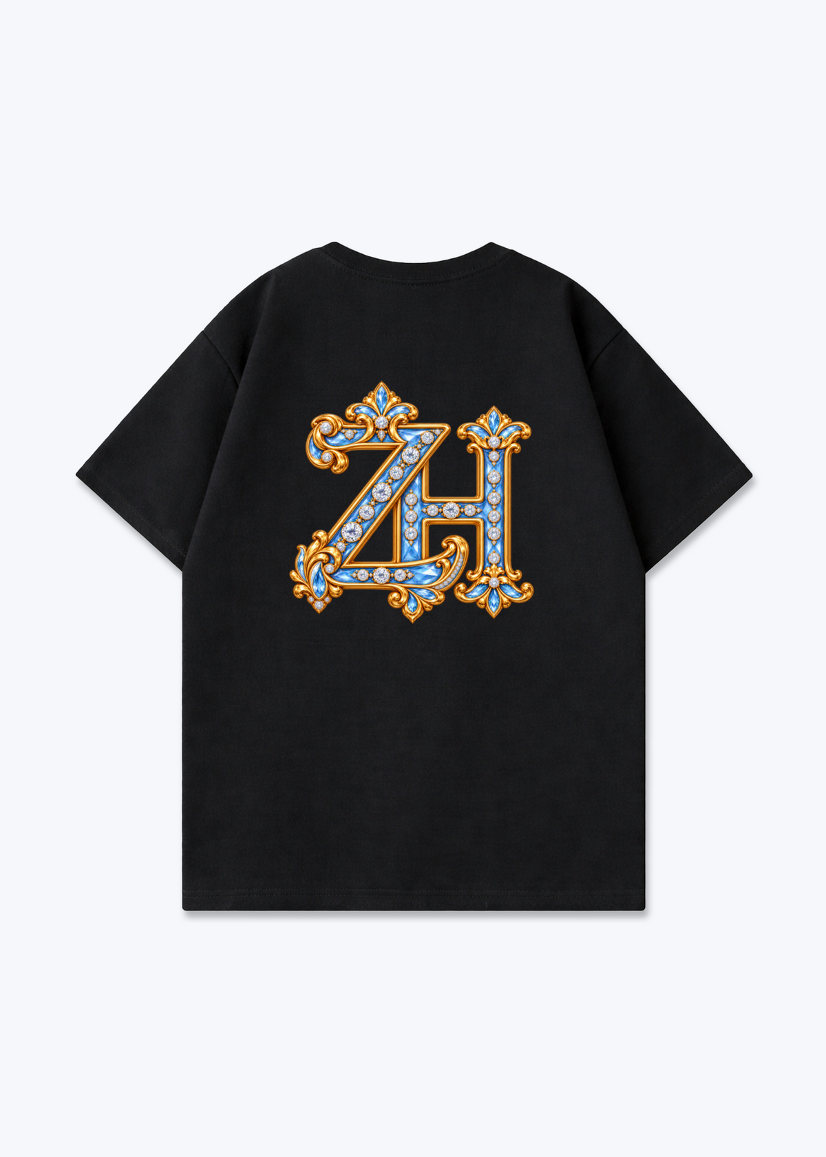 Zürich ZH Oversized T-Shirt - Black Back (Designed)