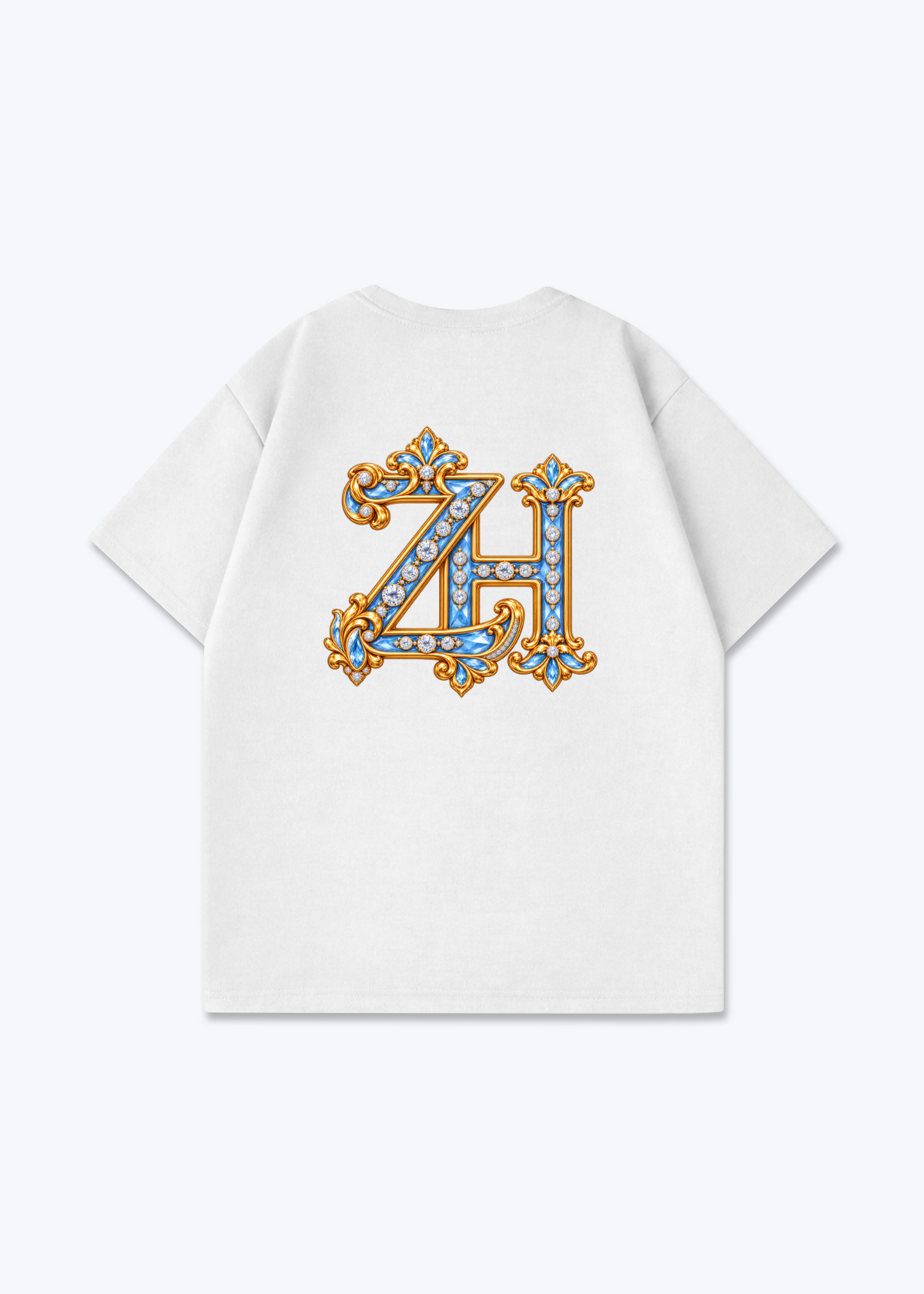 Zürich ZH Oversized T-Shirt - White Back (Designed)