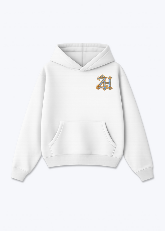 Zürich ZH Oversized Hoodie - White Front (Designed)