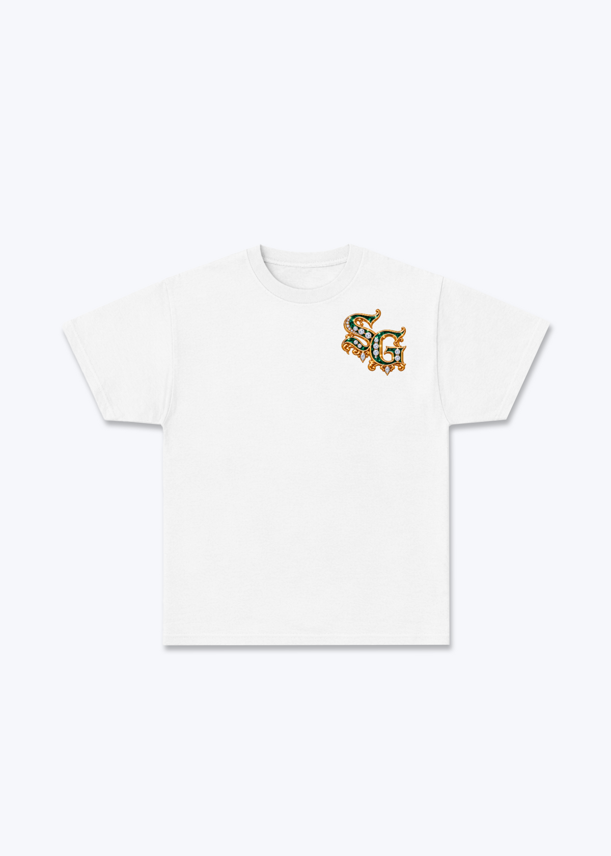 St.Gallen Diamonds Basic T-Shirt - White Front (Designed)