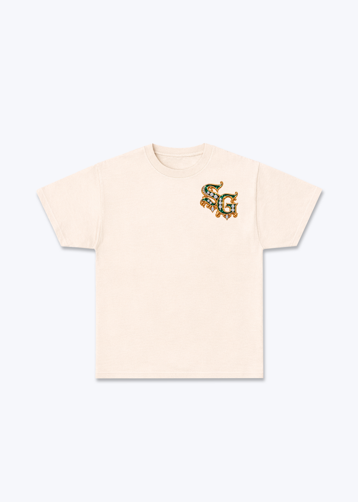 St.Gallen Diamonds Basic T-Shirt - Beige Front (Designed)