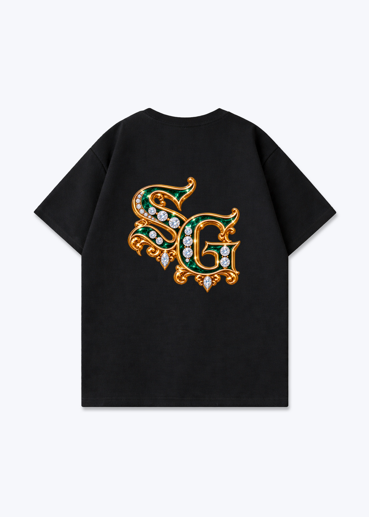 St.Gallen Diamonds Oversized T-Shirt - Black Back (Designed)