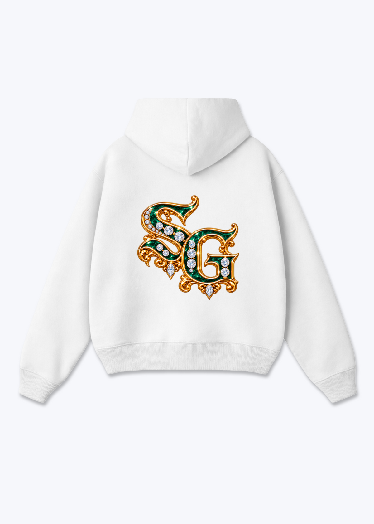 St.Gallen Diamonds Oversized Hoodie - White Back (Designed)