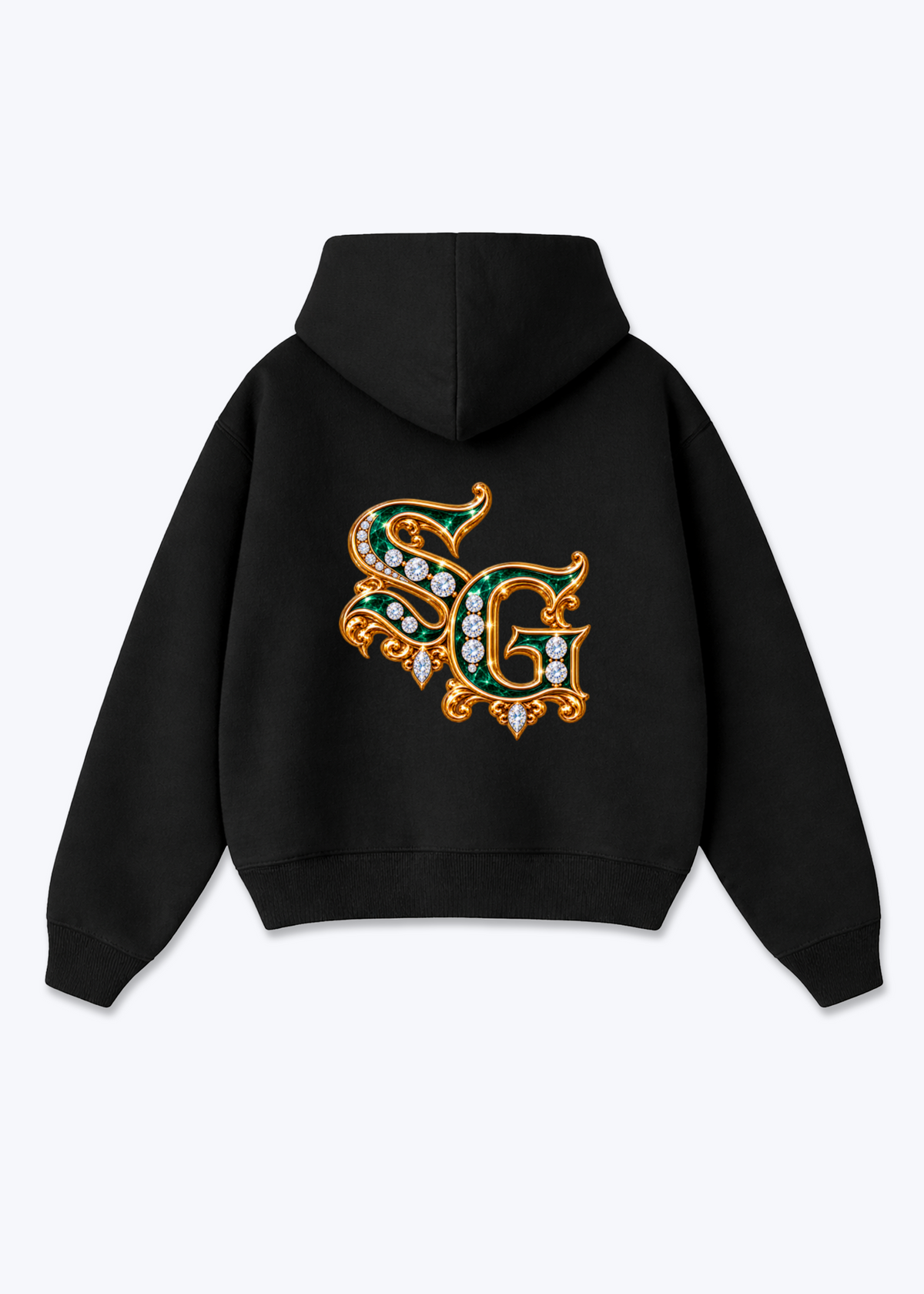St.Gallen Diamonds Oversized Hoodie - Black Back (Designed)