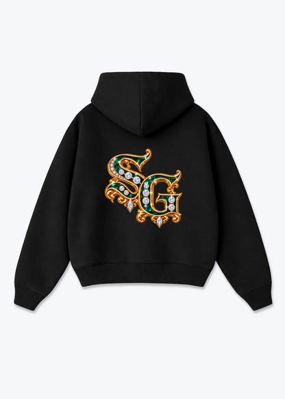 St.Gallen Diamonds Oversized Hoodie - Black Back (Designed)