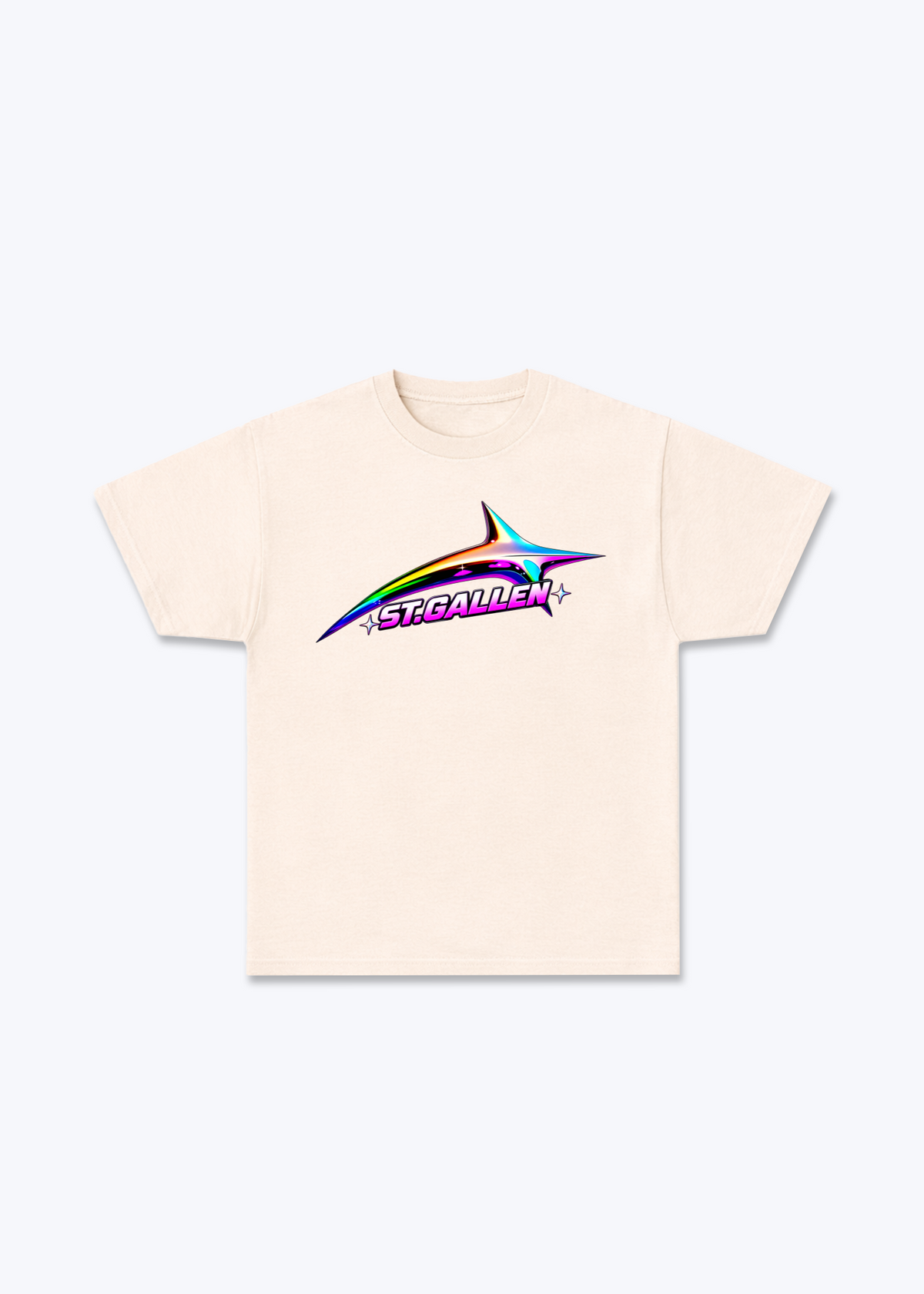 St.Gallen Glow Basic T-Shirt - Beige Front (Designed)